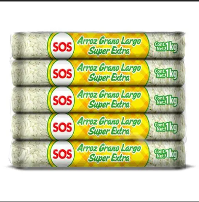Paca de Arroz de 30 kg 50 USD